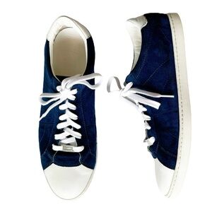 Corneliani Cap Toe Blue Suede Sneakers | IT 10 (US 11)